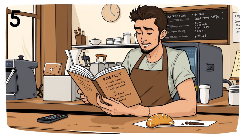 Um homem lendo um livro